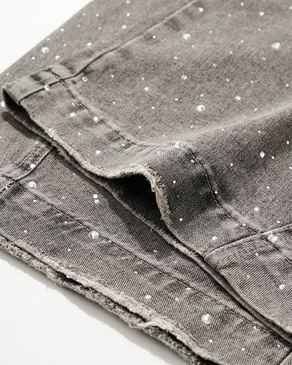 Rhinestone Barrel Jeans